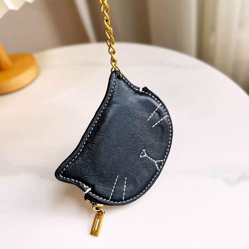 New Designer Fashion Cute Trendy Kitten Coin Purse Key Pouch Coin Storage Bag Women's Bag Accessory