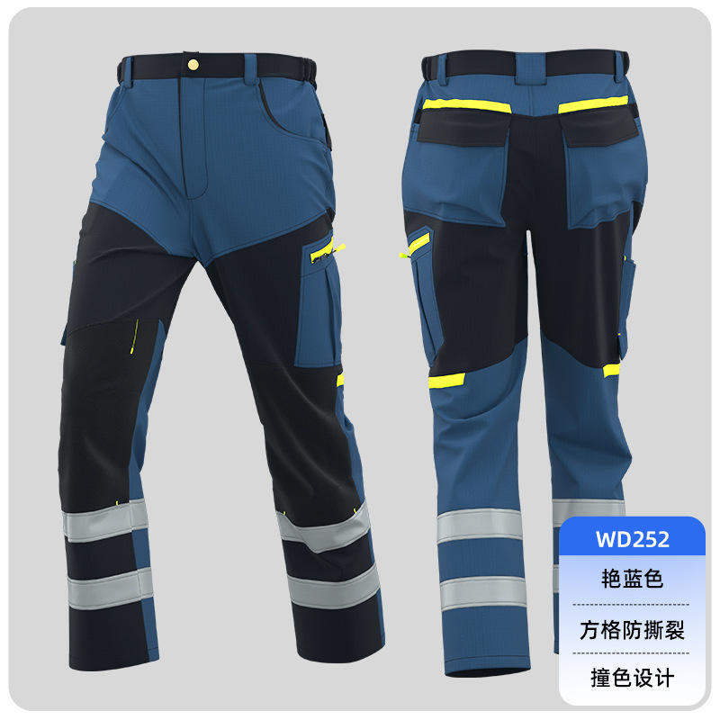 春秋多兜多口袋工作裤防撕裂跨境耐磨结实车间工厂建筑工作服裤子|undefined