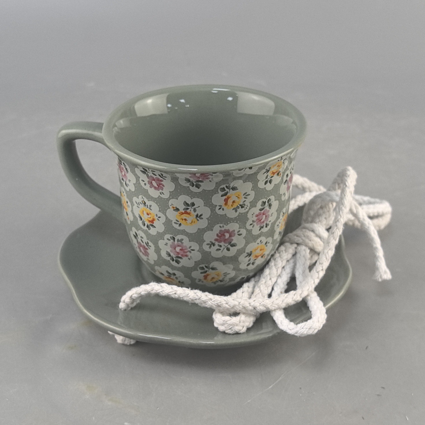 Inventario transfronterizo creativo de cerámica taza de pájaros de cerámica artesanía jardín ornamentos alimentadores de pájaros patio