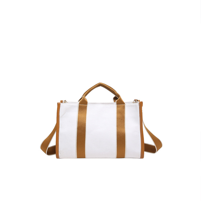 2024 invierno nuevo estilo de moda coreana ins bolso de lona de gran capacidad de viaje bolso de hombro bolso de colisión de color