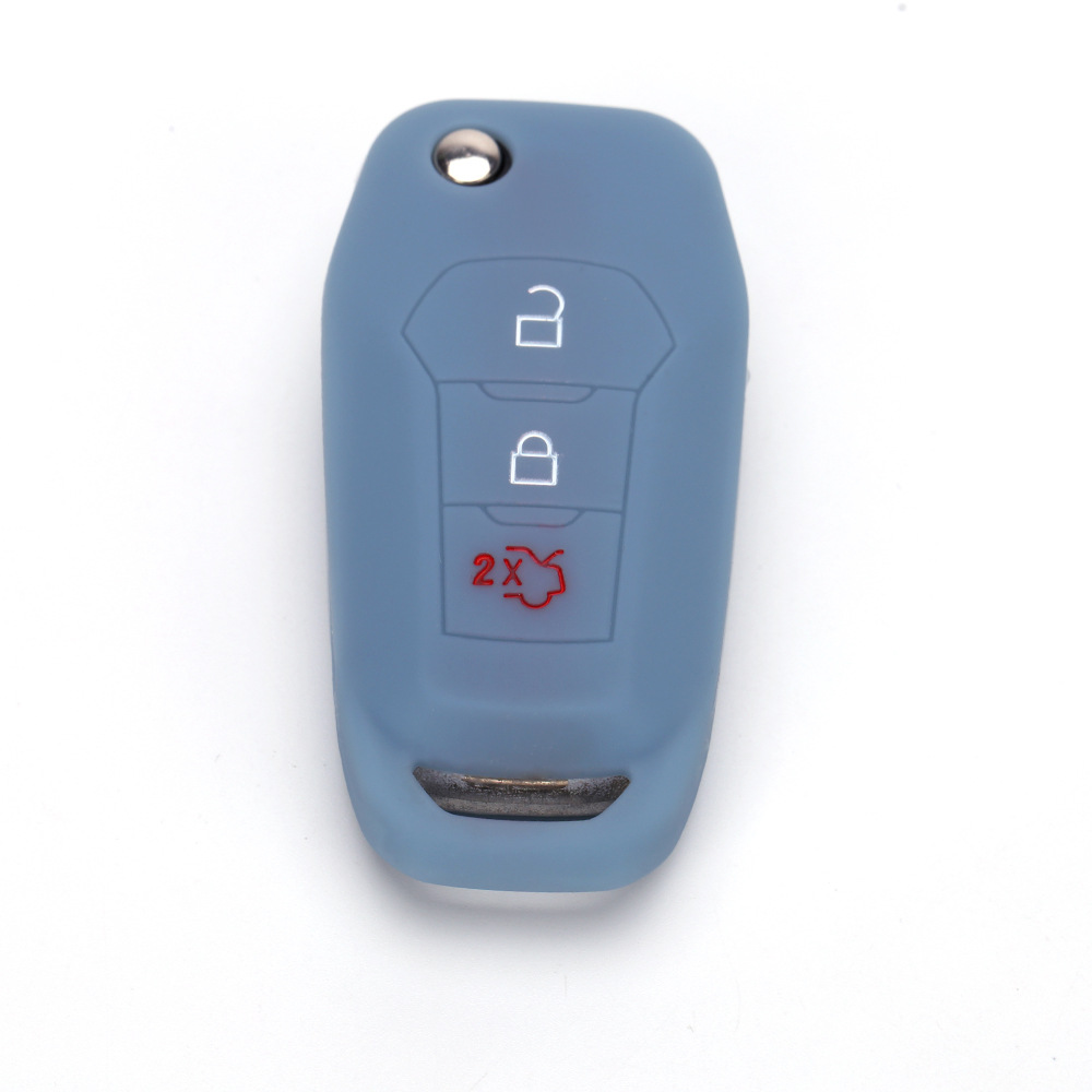 Silicone Key Cover for Ford Focus Mondeo 3-Button Folding Key