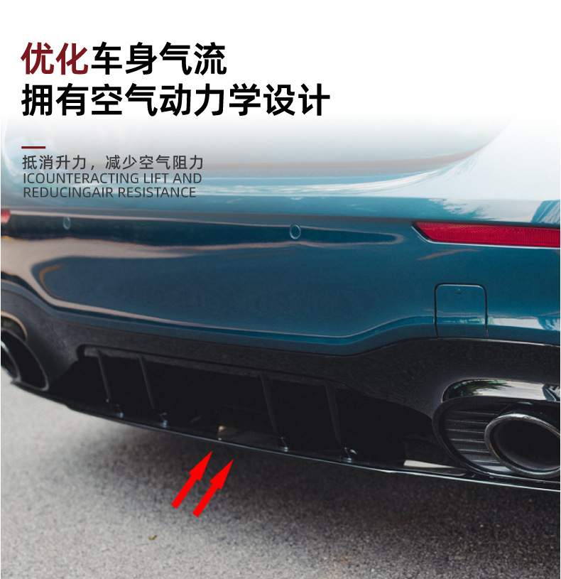 Suitable for Mercedes-Benz A-Class W 8.85kg Sport Version 2018+ A35 A45 Rear Lip Spoiler Modification Accessories