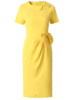 Dress bow， slim fit， slim fit， buttocks wrapped formal dress