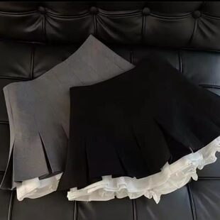 K 86978 Black High aist Pleated Skirt ��ɫ��������ȹ ��