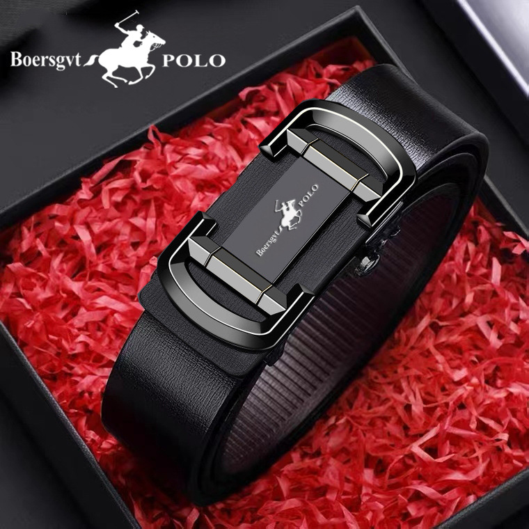 Authentic Paul men's belt automatic buckle new belt business comfortable versatile Korean style top-level pants belt