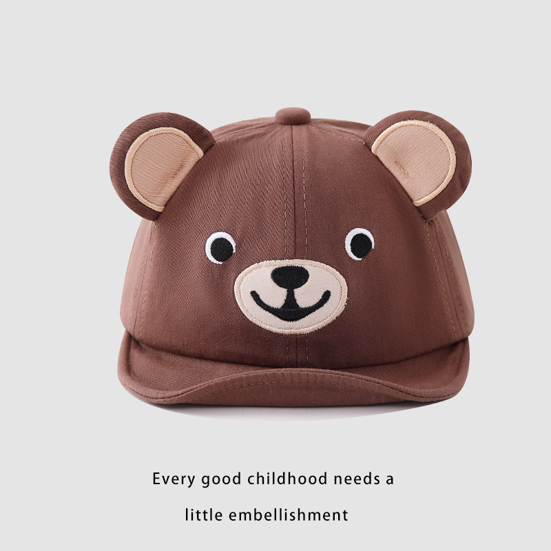 Primavera bebé gorra de lengua suave gorra de dibujos animados bonita sombrero de sol para niños y niñas sombrero de verano delgado