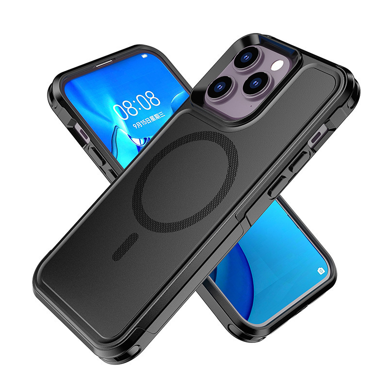 BOX 磁気吸引 Apple 16e iPhone17 promax 携帯電話ケース屋外落下防止保護カバー 15 に適しています|undefined