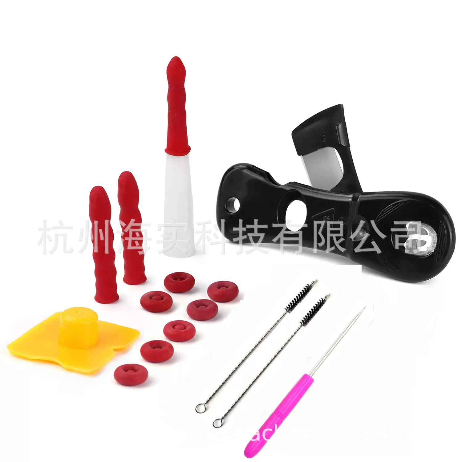 玻璃胶嘴切割刀器 密封帽套 胶桶筒盖 胶嘴保护套疏通针16件套