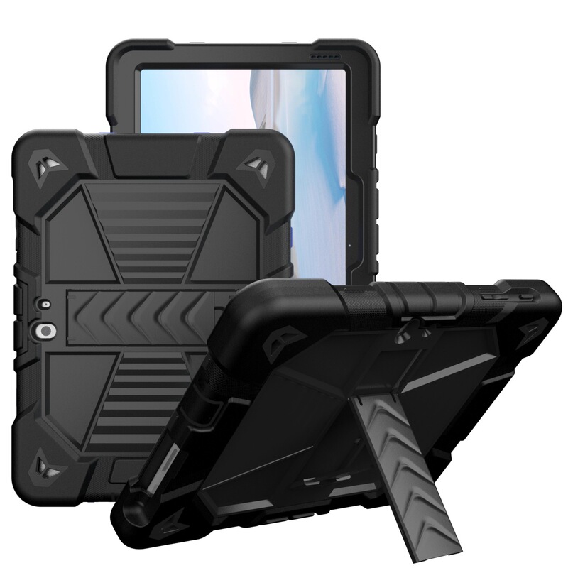 Suitable for Surface Go4 Tablet Case Three-In-One Silicone Strap Bracket Strap Anti-Fall Shell Microsoft Go3 Protective Case