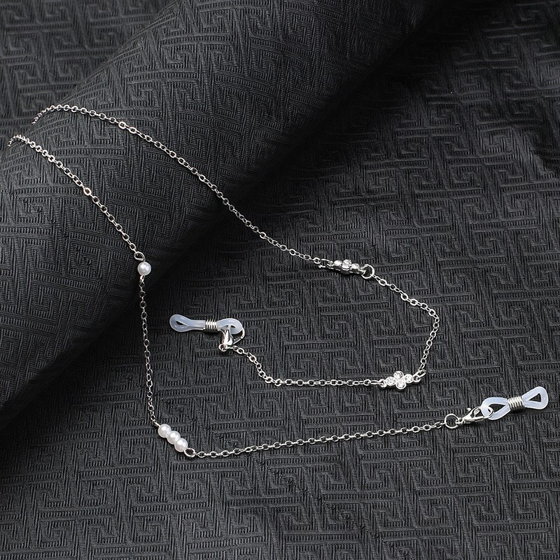 Colgar el cuello de la cadena de gafas de diamante de moda cadena de alta calidad transfronteriza acero baht mantenimiento de color diseño original gafas de sol cadena mujer image 17