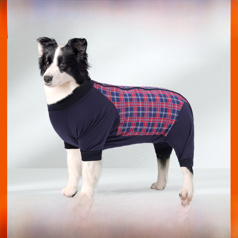 Cross-border new winter dog neutering suit for large and medium-sized dogs, full coverage, injury recovery, weaning dog suit, warm postoperative suit