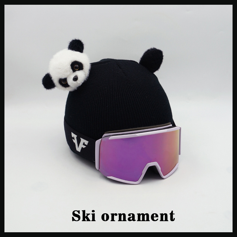 Little Panda Doll Helmet Decoration Accessories