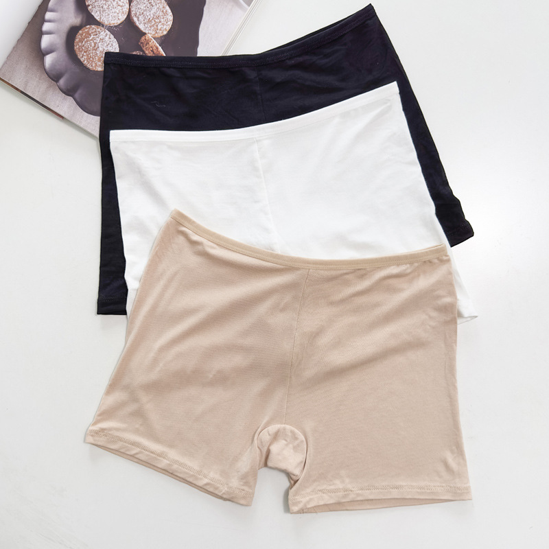 Flat-cut safety pants anti-light leggings modal cotton three-point no-hem no-wear underwear