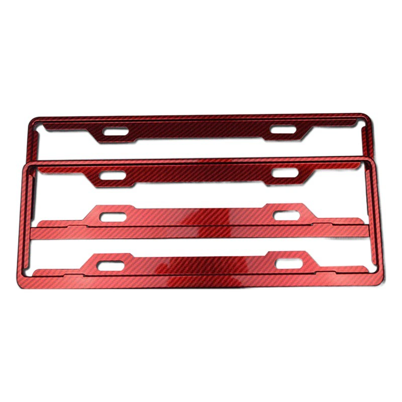 Фабрика прямых поставок имитация углеродного волокна номерного знака Рамка Универсальный алюминиевый сплав номерного знака Рамка логотип шелкография пластиковая номерного знака Рамка