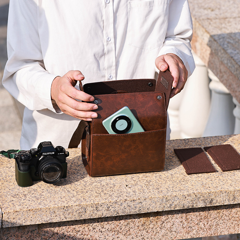 후지 XT30 XS10 XS20 XT4XT5 XH2S XE4 XPRO3 마이크로 단일 카메라 가방 가죽 케이스