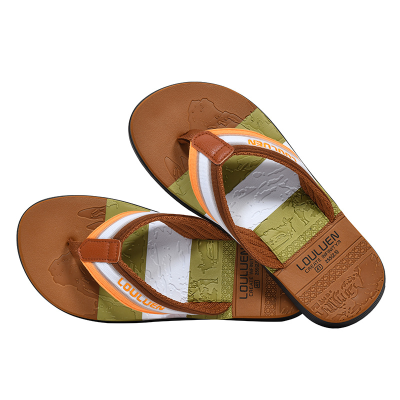 Chanclas transfronterizas de gran tamaño para hombres, zapatillas de playa, antideslizantes de verano para hombres, chanclas vietnamitas y tailandesas