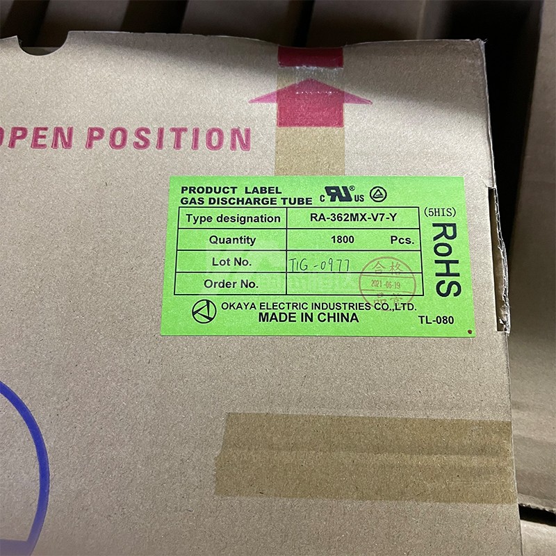 全新原装 RA-362MX-V7-Y 气体放电管防爆玻璃防雷管RA-362M 3600V