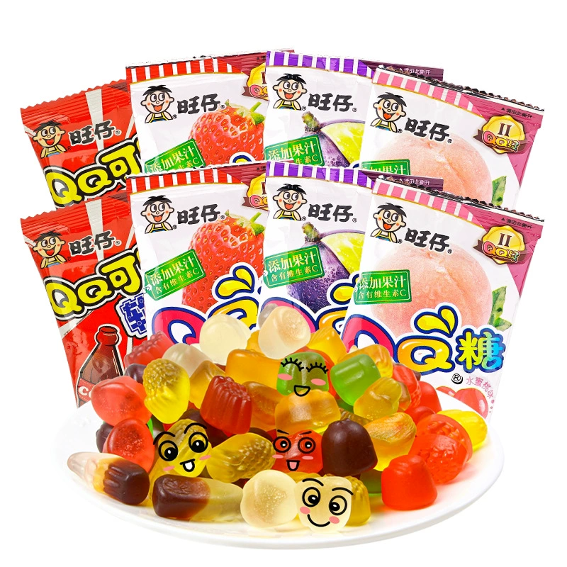 Wangzai QQSugar 20g Wangwang Повседневные закуски Сок сок помадка резиновая кола ароматизированный детский день конфеты закуски