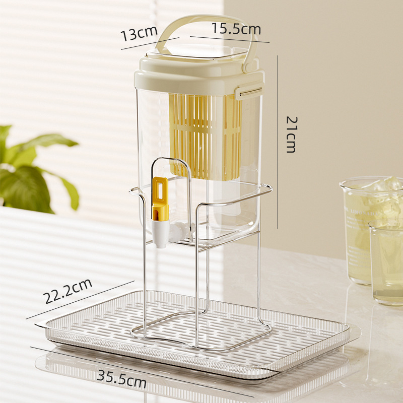 新款带水龙头冷水壶家用露营聚会柠檬水冷水桶果茶桶大容量|undefined
