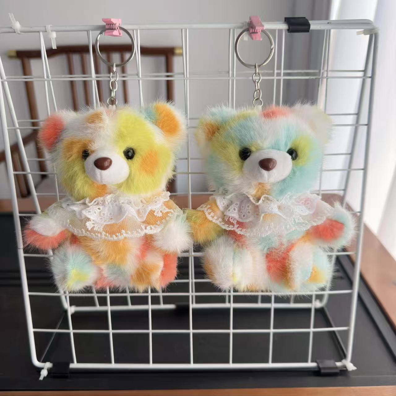 Cuatro pulgadas muñeca de peluche pequeño colgante muñeca llavero muñeca mochila colgante juguete de peluche regalo