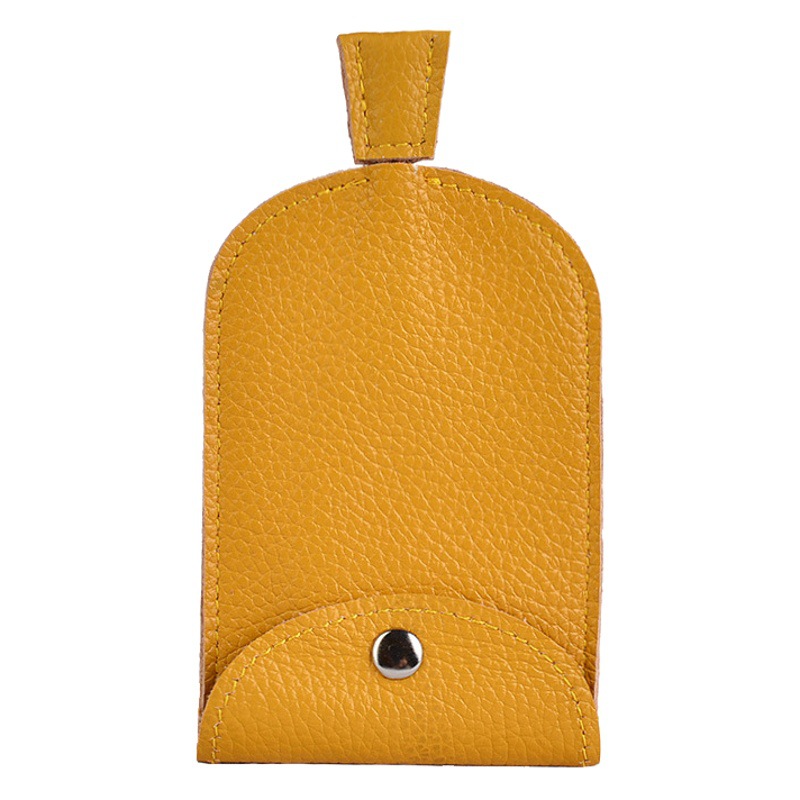 2022 new leather key bag for men and women with hand lock key layer cowhide simple buckle a generation of hair