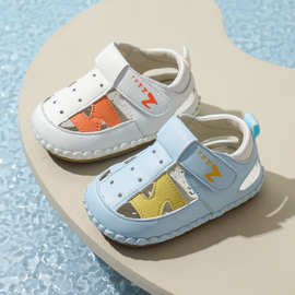 婴儿鞋子夏季宝宝凉鞋包头男童学步鞋婴儿一岁婴幼儿鞋子软底批发