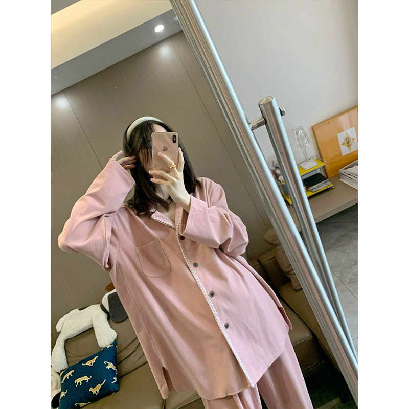 韩版高级长袖德绒睡衣女冬季2025加绒加厚新款毛绒家居服套装冬潮|undefined