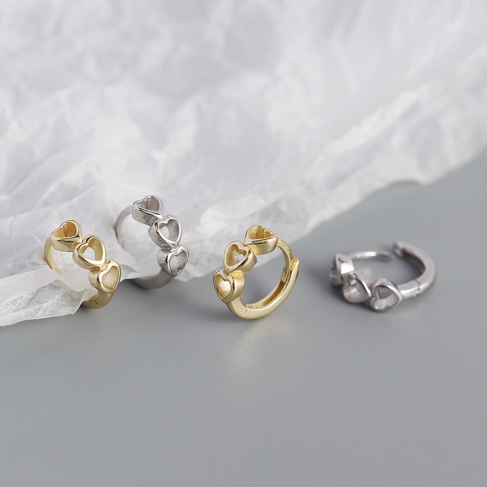 Heart No Inlaid Plating Earrings display picture 5