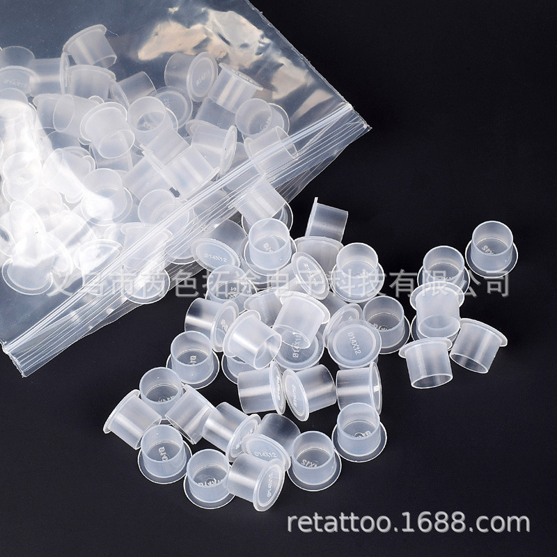 Factory direct tattoo color cup has a base cup disposable plastic tattoo color cup tattoo color cup cross-border Factory direct tattoo color cup has a base cup disposable plastic tattoo color cup tattoo color cup cross-border
