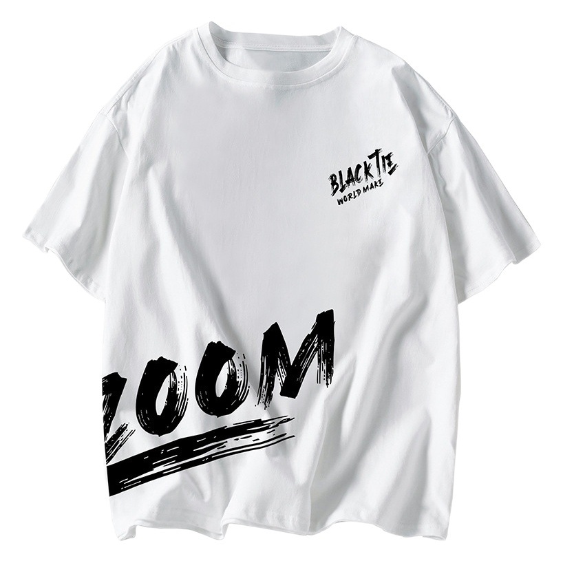 Verano de los hombres de Hong Kong estilo camiseta de manga corta marca de moda de los hombres de la moda ins Harajuku estilo niños todo partido ropa suelta superior