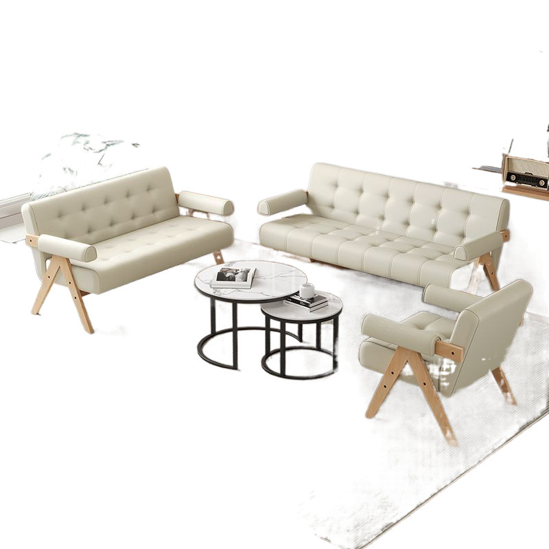 Sofá / silla individual mesa / silla de negociación nórdica moderna sala de estar de lujo balcón café recepción madera maciza ocio