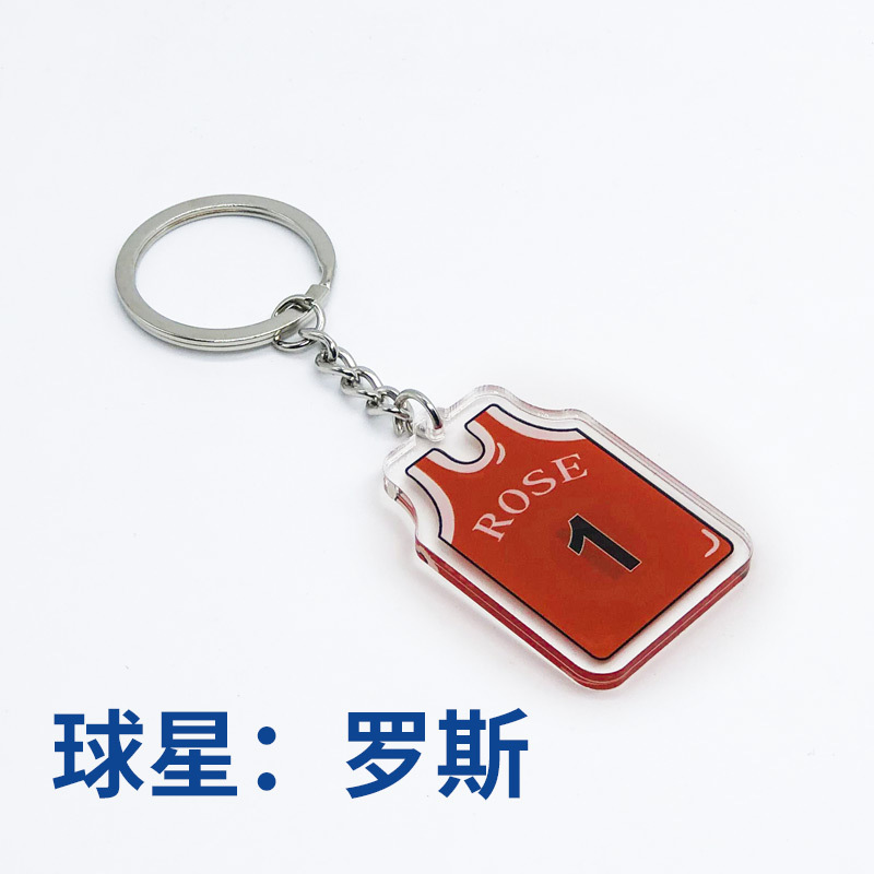 NBA baloncesto llavero estrella Durant Curry Owen acrílico colgante bolsa de Jersey adornos regalo