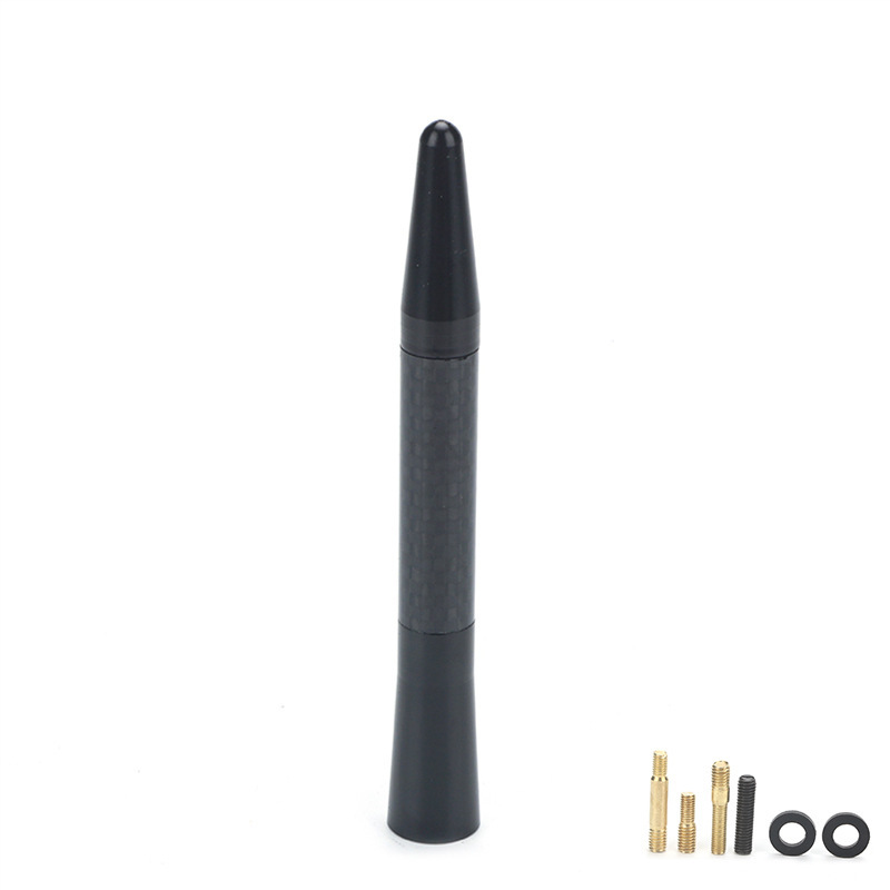 Car Antenna Signal Carbon Fiber Antenna Car Radio Antenna Metal Aluminum Short Long Antenna Modification Supplies Decoration