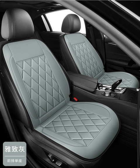 Heated car seat cushion, winter warming car seat cushion with backrest, thickened design, multiple temperature settings, cigarette lighter port, USB quick-heating pad