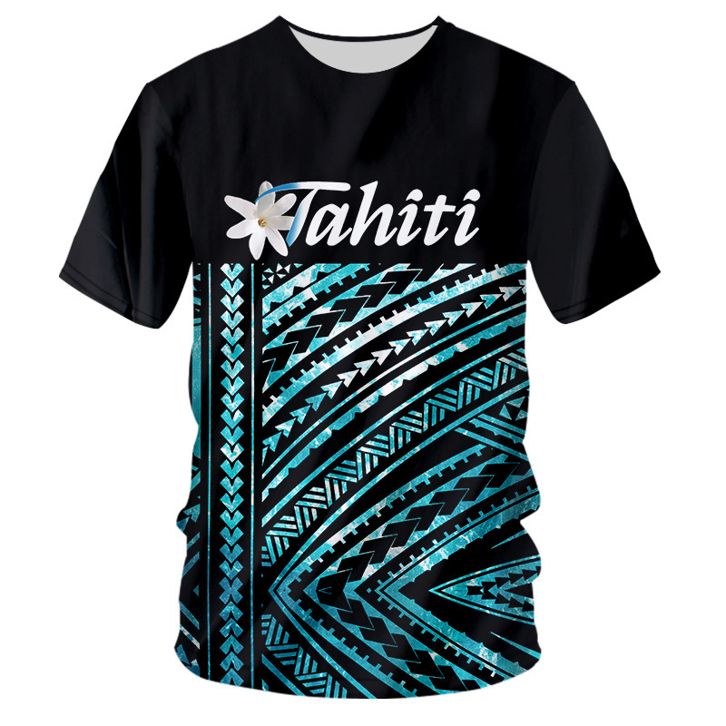 Nuevo Viking Viking transfronterizo Europa y América Impresión digital 3D de manga corta casual para hombres y mujeres Camiseta de fábrica entrega de una pieza