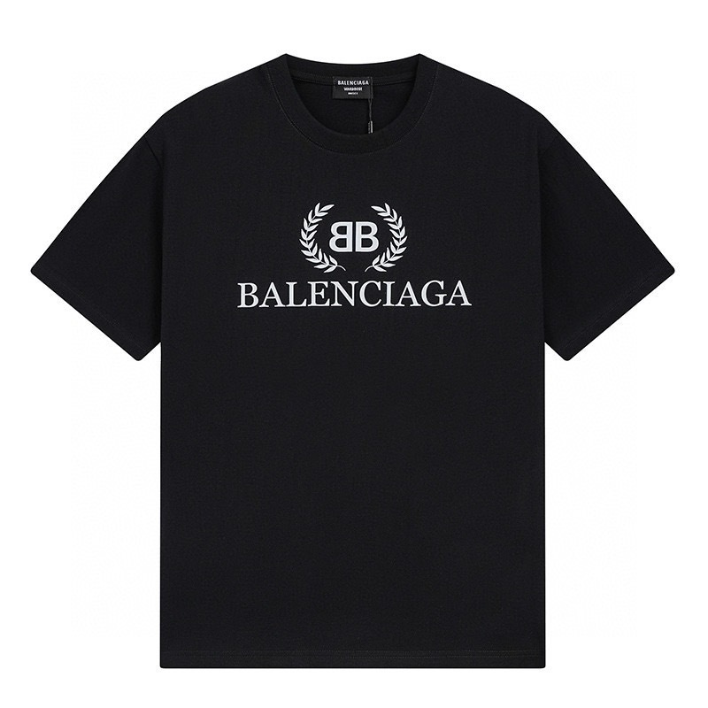 クロスボーダー 25ssB 高品質刺繍ロゴルーズコットン半袖男女同型ラウンドネックファッショナブルで多用途な T シャツ|undefined