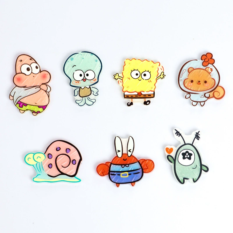 Аcrylic sponge marine fridge magnet handmade, hair accessory, hairpins, DIY