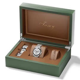 高档烤漆手表套装木盒 男士专用礼盒表带手链收纳 绿色手表盒定制