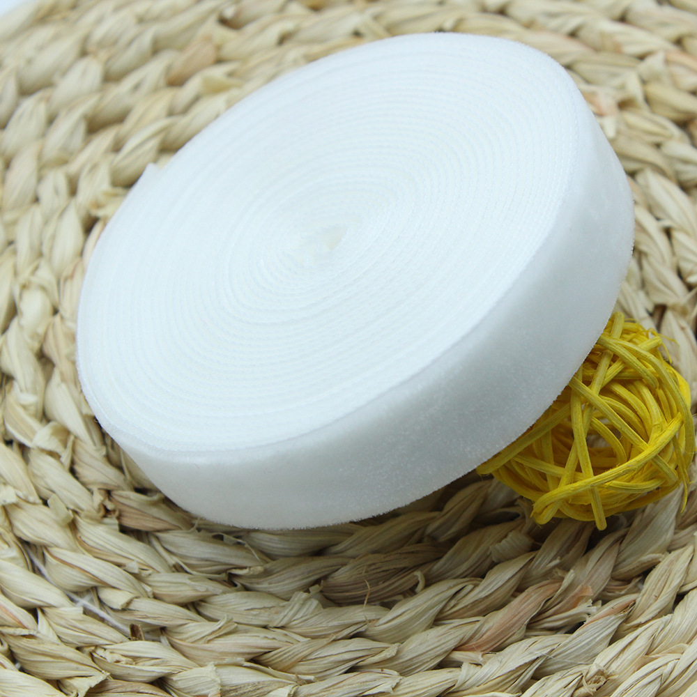 2cm unilateral banda de flocado ropa hecha a mano DIY accesorios, regalo de pastel embalaje de seda de terciopelo