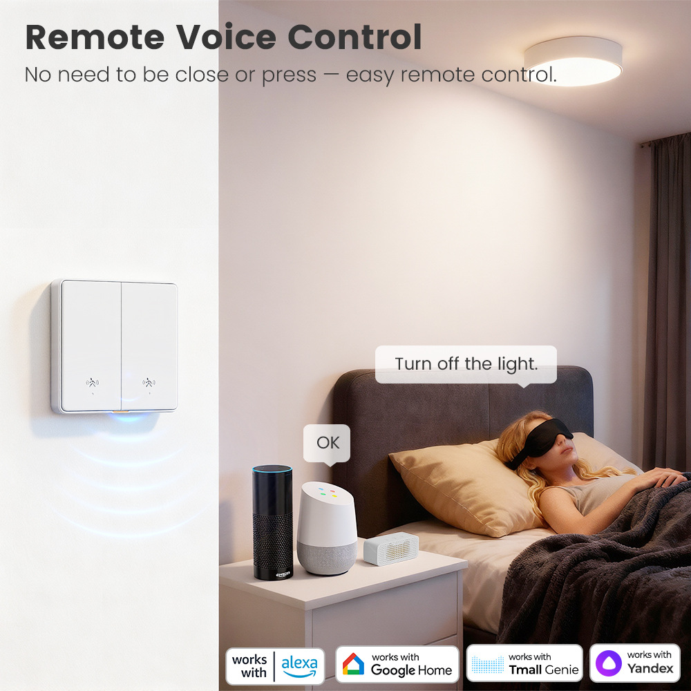 Tuya WiFi Radar Motion Sensor Smart Switch Human Presence MmWave Detection Smart