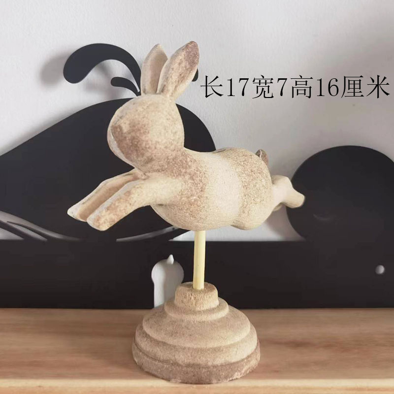 木质动物白胚杂货拍照礼品商用木质毛坯摆件diy彩绘原始材料素材|undefined