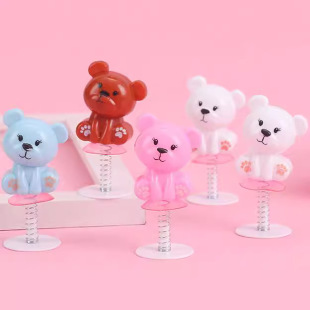 Creative Novelty Press Spring Rabbit Cute Cartoon Bounce Elf Spring Bunny Expression Doll Kids Small Toy