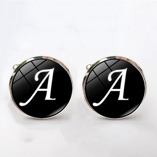 26 English words time gemstone cufflinks men's fashion French shirt buttons cuffs cuffs accessories wholesale