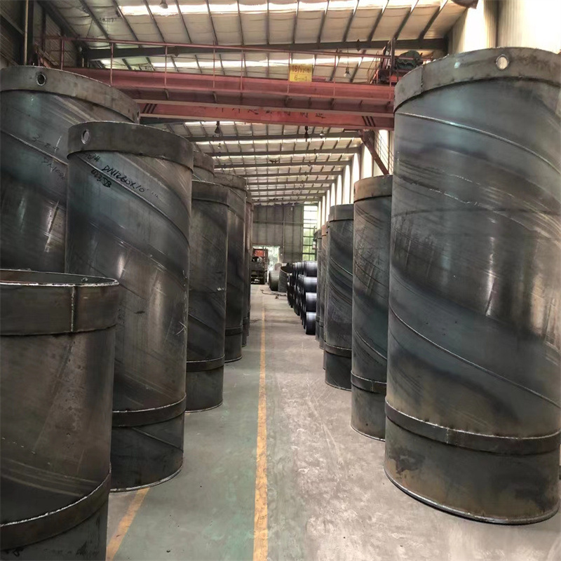 重钢  Q235B材质逃生管道  DN800 钢板卷制法兰连接  可做外防腐