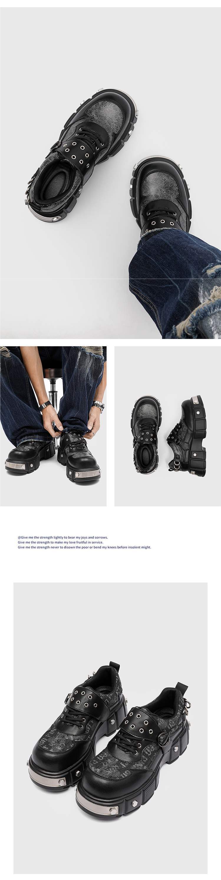 ShoeVault Cleanfit Dickbesohlte Derbys für Herren, Plateauschuhe aus Leder im britischen Stil mit Nischen-Schaumsohle, lässiger koreanischer Stil_voghion.com