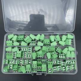 80PCS KF128-2P 3P 螺纹螺钉式接线端子连接器KF128间距5.0MM