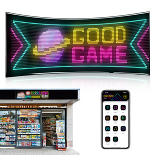 LED Flexible Screen Truck Car Front Gear Devil's Eye Intelligent Flexible Display Door Head Ultra-thin Soft Screen