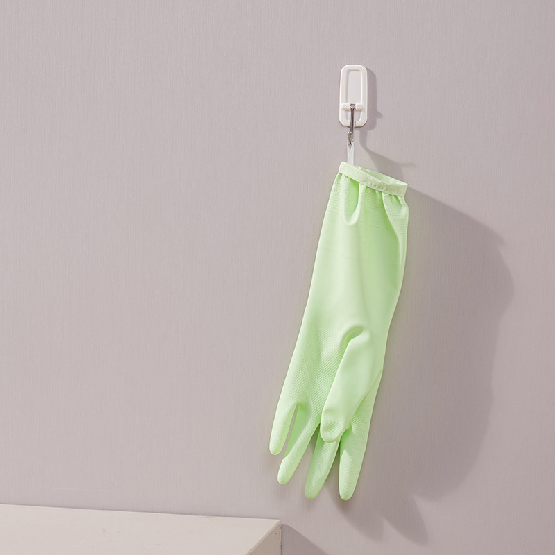 Guantes de goma para mujeres para el trabajo grueso y duradero, limpio y a prueba de agua, lavandería de cocina, guantes de lavaplatos para tareas domésticas, terciopelo image 9