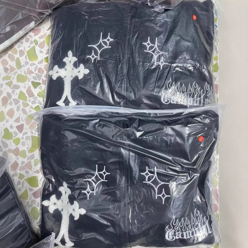 2022 Cross-border New Amazon Source Embroidered Flocking Sweatshirt Towel Embroidered Jacket Couple Casual Jacket 2022 Cross-border New Amazon Source Embroidered Flocking Sweatshirt Towel Embroidered Jacket Couple Casual Jacket