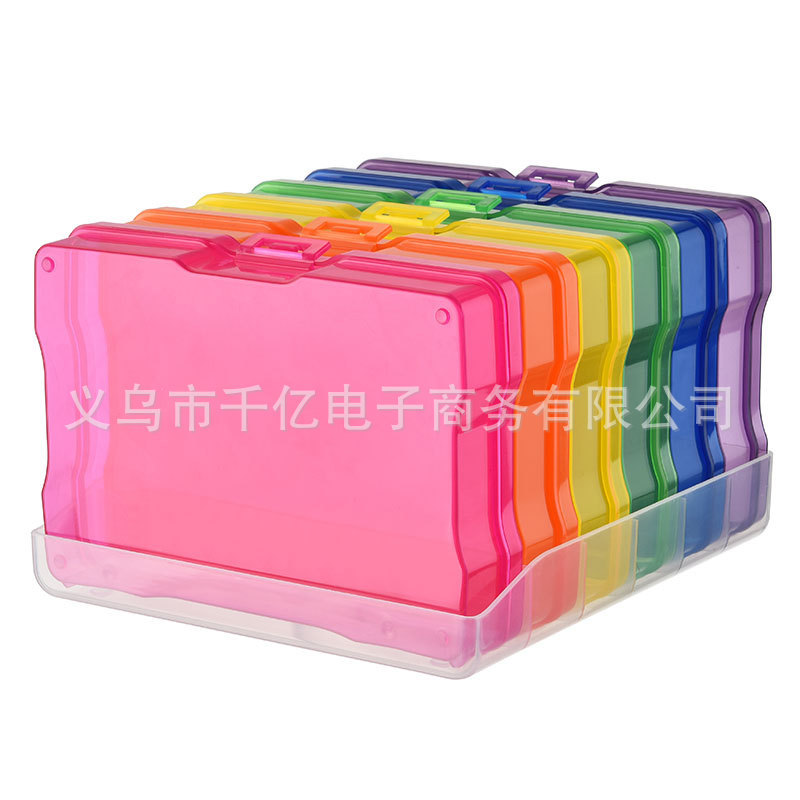 New Product Cross-Border 6-Tray Set 4x6inch Photo Storage Box Dustproof Jewelry Box Postcard Hardware Electronic Box New Product Cross-Border 6-Tray Set 4x6inch Photo Storage Box Dustproof Jewelry Box Postcard Hardware Electronic Box